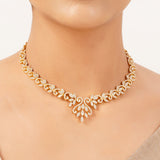 22k Gold Plated Gulnaar Aabha Necklace Set