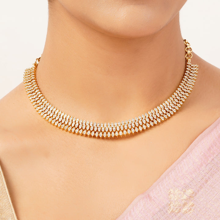 22k Gold Plated Gulnaar Kanthi Necklace Set