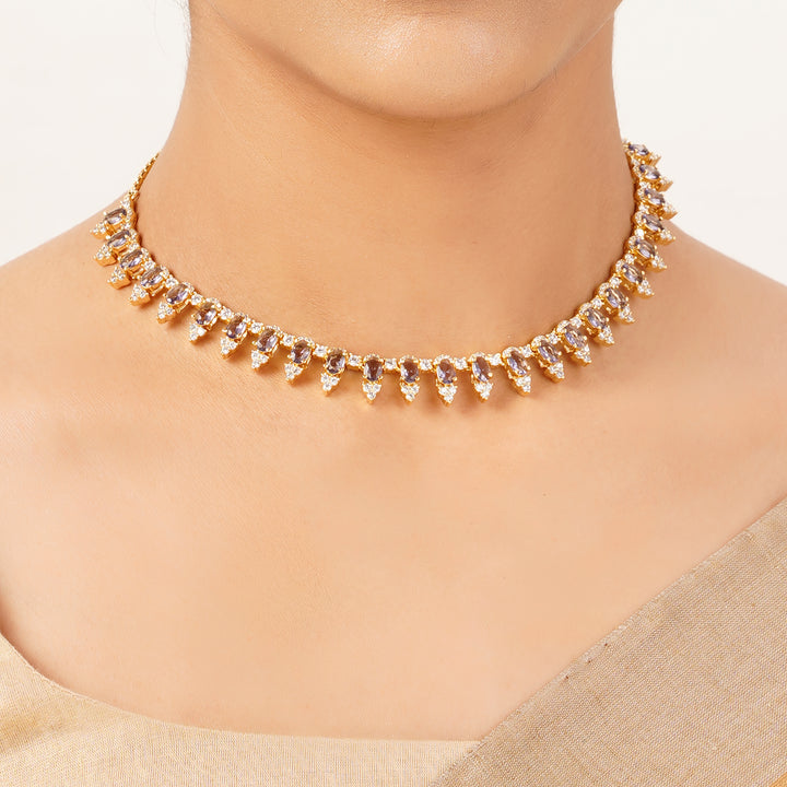 22k Gold Plated Gulnaar Shringar Necklace Set
