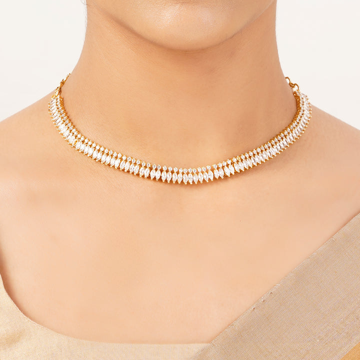 22k Gold Plated Gulnaar Nitya Necklace Set