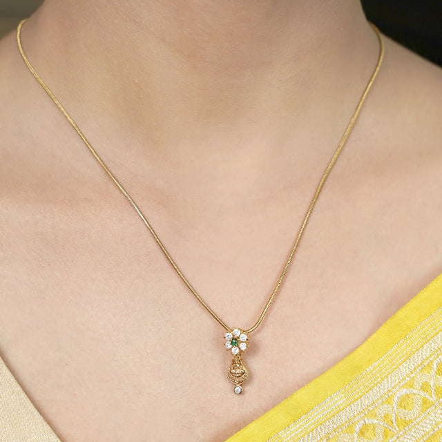 22k Gold Plated Suvarna Jalika Pendant