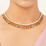 22k Gold Plated Gulnaar Vastra Necklace Set