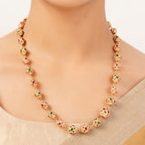 22k Gold Plated Sunheri Pallavi Necklace Set