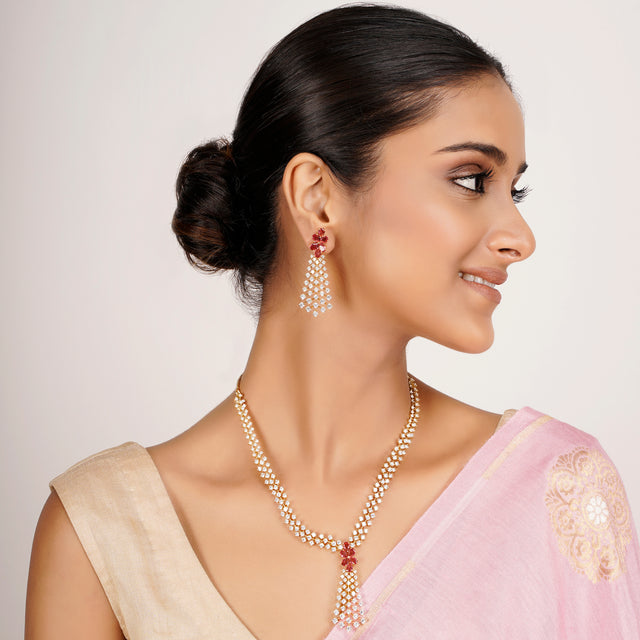 22k Gold Plated Zivara Rasmi Necklace Set