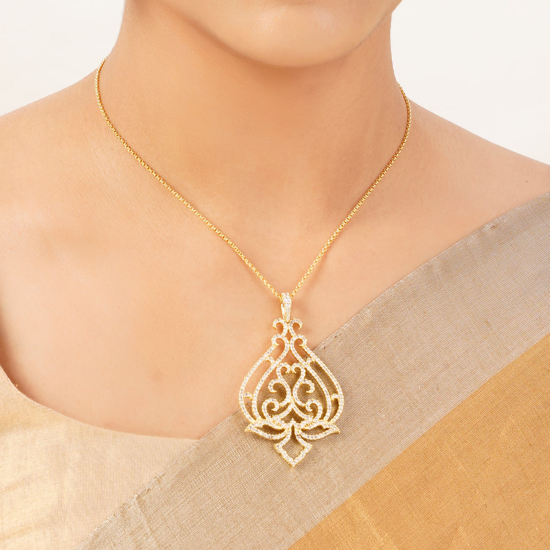 22k Gold Plated Gulnaar Kalika Necklace Set