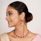 22k Gold Plated Zivara Zayra Necklace Set