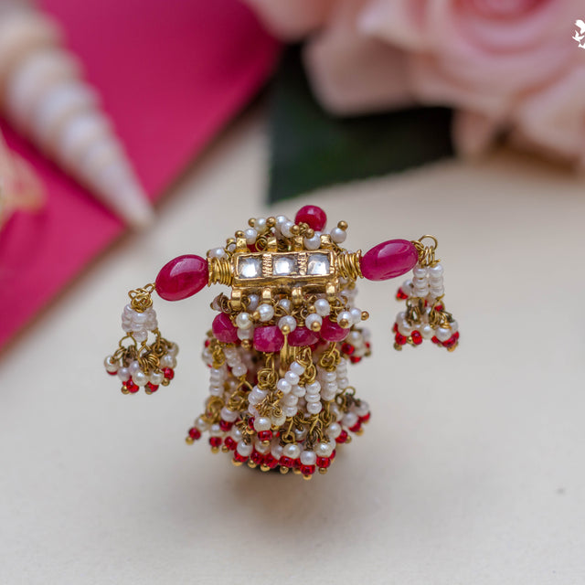 KUNDAN RUBY RING