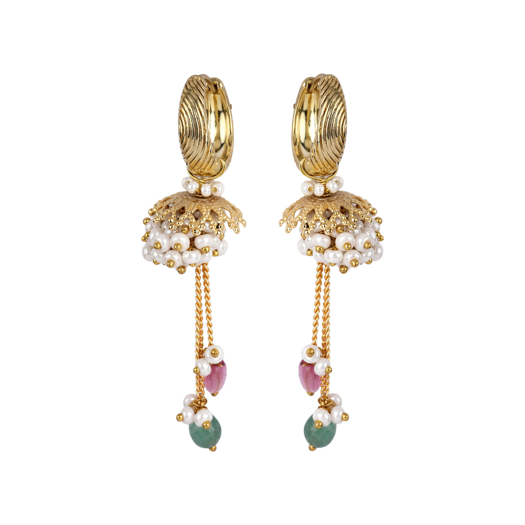 22k Gold Plated Gulabi Kaumudini Earrings