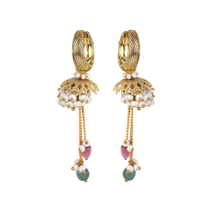 22k Gold Plated Gulabi Kaumudini Earrings