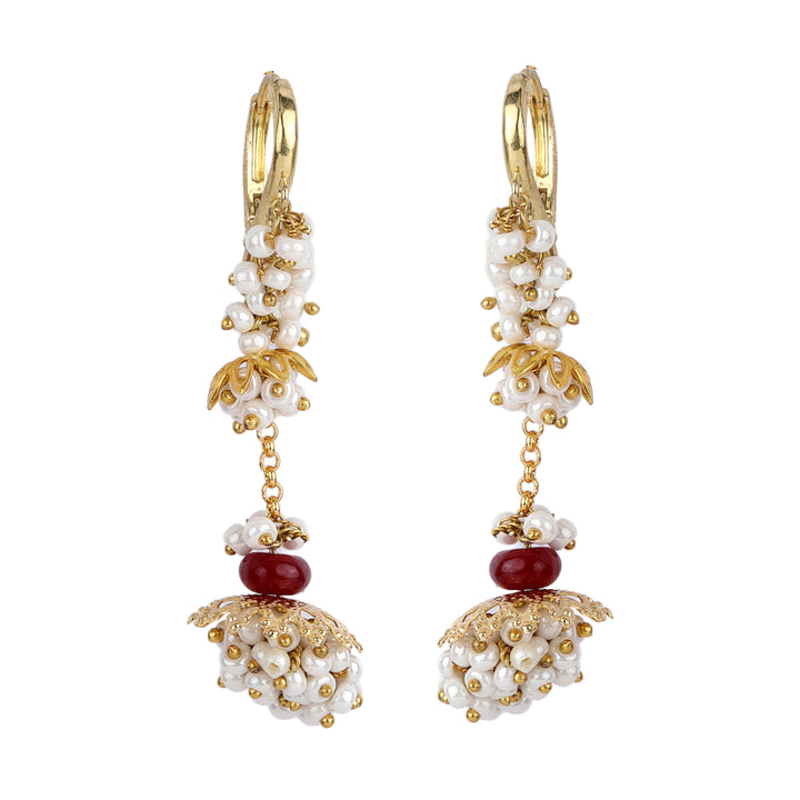 22k Gold Plated Gulabi Padmalekha Earrings