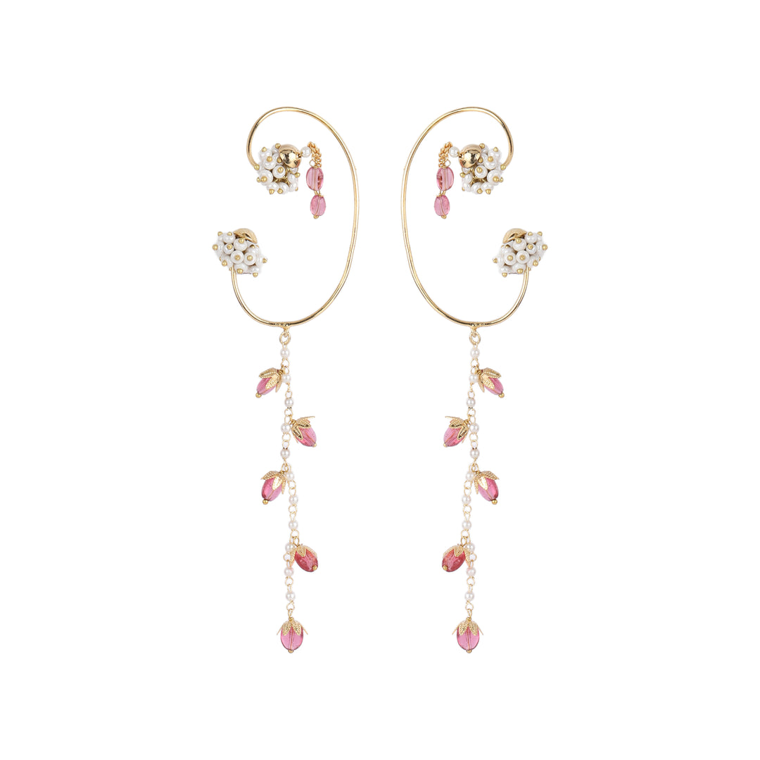 22k Gold Plated Gulabi Soubhagyavati Earrings