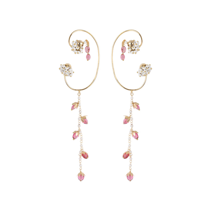 22k Gold Plated Gulabi Soubhagyavati Earrings