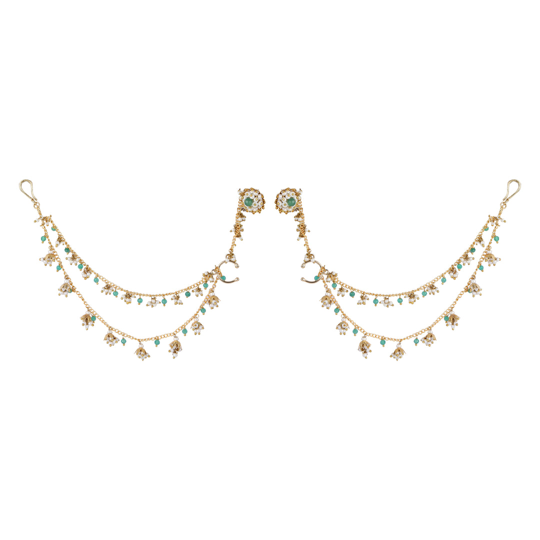 22k Gold Plated Gulabi Gajalika Earrings