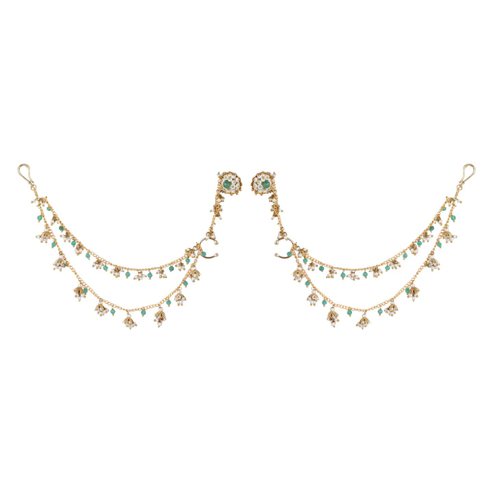 22k Gold Plated Gulabi Gajalika Earrings