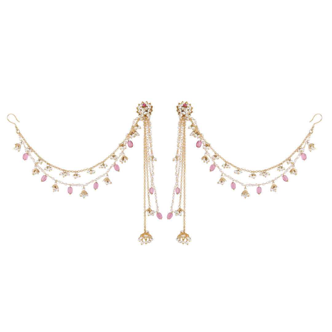 22k Gold Plated Gulabi Chandrabala Earrings