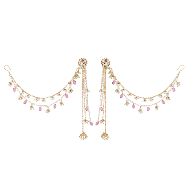 22k Gold Plated Gulabi Chandrabala Earrings