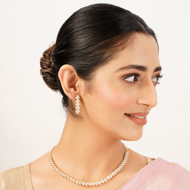 22k Gold Plated Gulnaar Komal Necklace Set