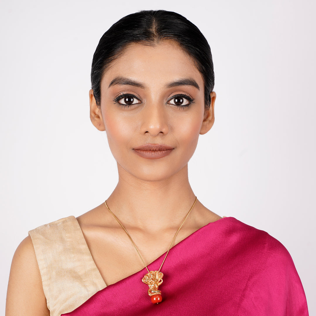 22k Gold Plated Ishvara Bhava Pendant