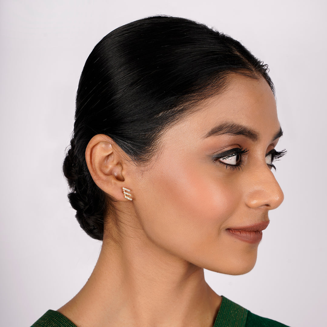 22k Gold Plated Ziya Bloom Studs