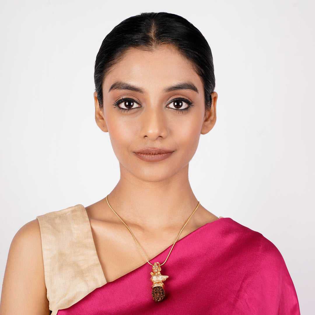 22k Gold Plated Ishvara Rudra Pendant