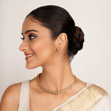 22k Gold Plated Kanaka Anvika Necklace Set