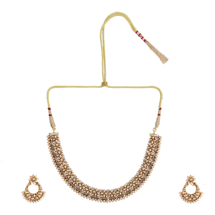 22k Gold Plated Kanchan Indrani Necklace Set