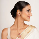 22k Gold Plated Ridhi Hemangi Pendant Set