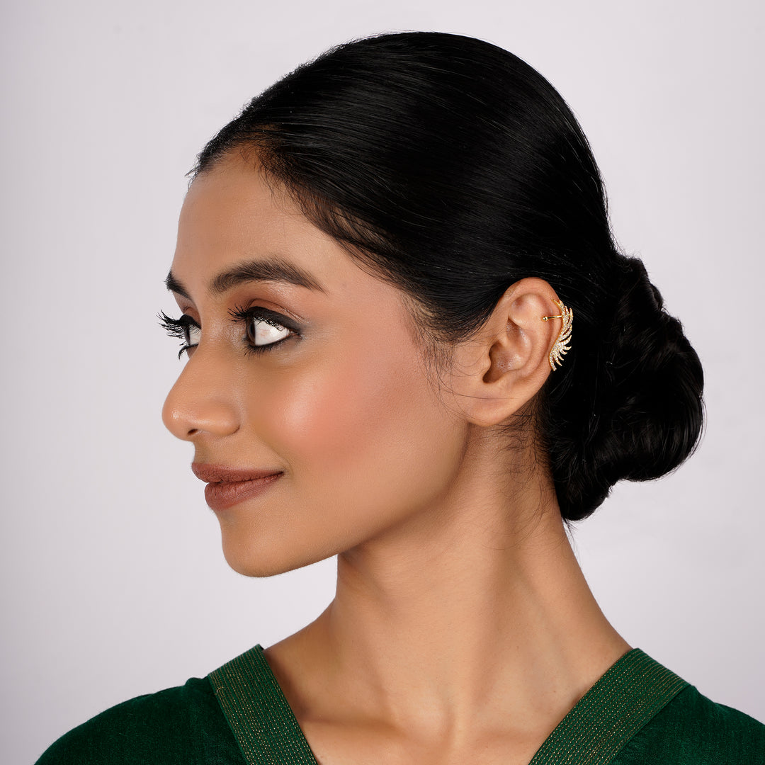 22k Gold Plated Jhilmil Zara Earclips
