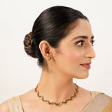 22k Gold Plated Sunheri Leher Necklace Set