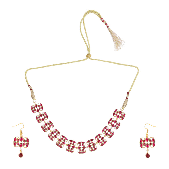 22k Gold Plated Kanchan Kalavati Necklace Set