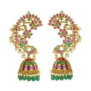 22k Gold Plated Varsha Aparajita Earrings