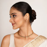 22k Gold Plated Kanaka Ojal Necklace Set