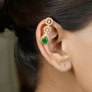 22k Gold Plated Tarika Driplet Earcuff