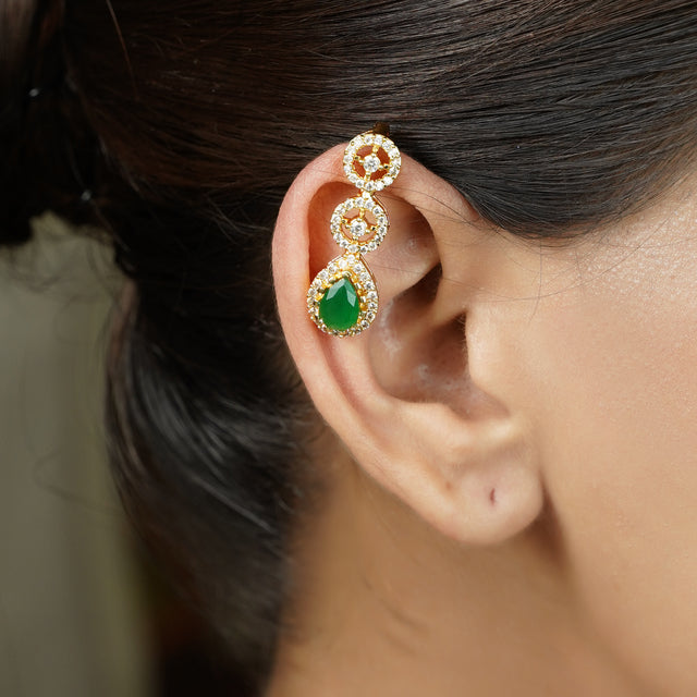 22k Gold Plated Tarika Driplet Earcuff