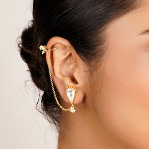 22k Gold Plated Kaani Rosira Earring