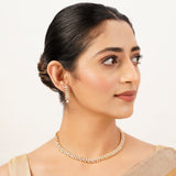 22k Gold Plated Gulnaar Rekha Necklace Set