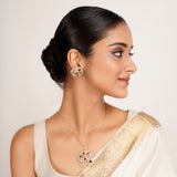 22k Gold Plated Ridhi Tara Pendant Set