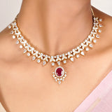 22k Gold Plated Zivara Virna Necklace Set