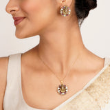 22k Gold Plated Kanaka Manira Necklace Set