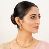 22k Gold Plated Gulnaar Shaila Necklace Set