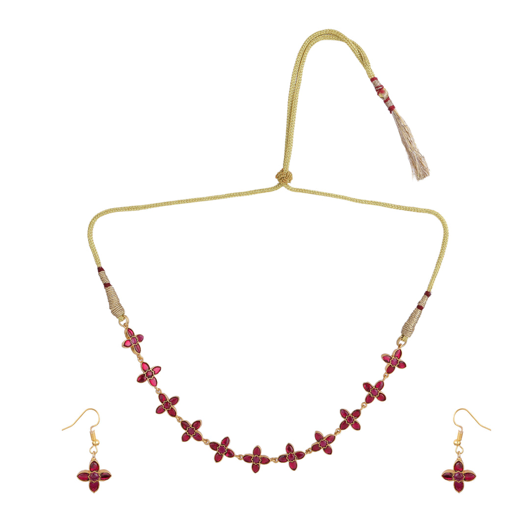 22k Gold Plated Kanchan Nalini Necklace Set