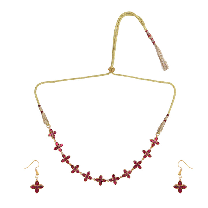22k Gold Plated Kanchan Nalini Necklace Set