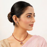 22k Gold Plated Sunheri Vastra Necklace Set