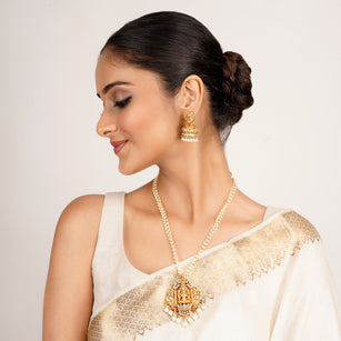 22k Gold Plated Kanaka Ishani Necklace Set