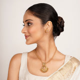 22k Gold Plated Kanaka Nehira Necklace Set