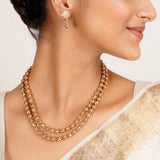 22k Gold Plated Kanaka Vritika Necklace Set