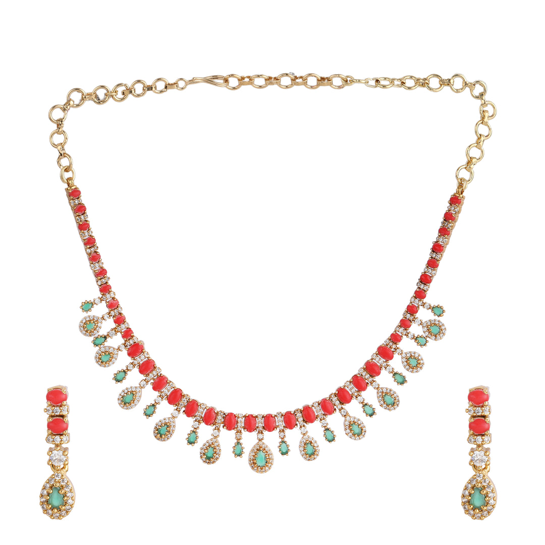 22k Gold Plated Kanchan Nirmala Necklace Set