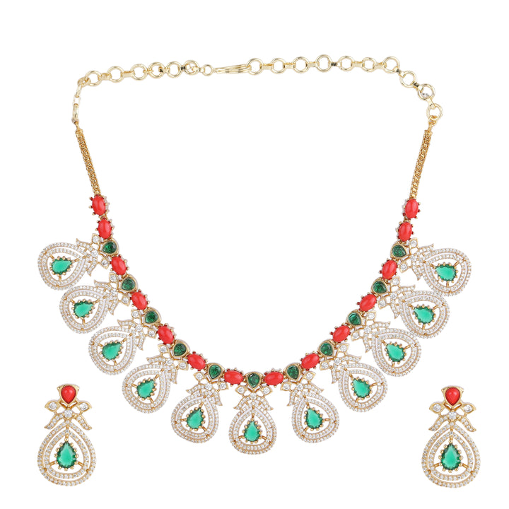 22k Gold Plated Kanchan Pramila Necklace Set