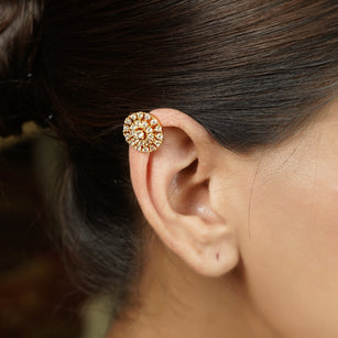 22k Gold Plated Tarika Nayra Earcuff