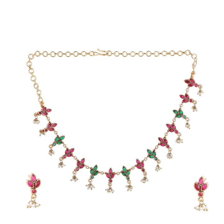 22k Gold Plated Kanchan Priyadarshini Necklace Set